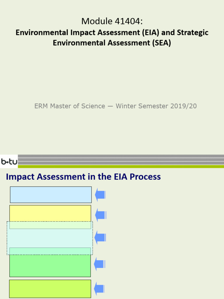 EIA Impact Assessment Overview | PDF | Environmental Impact Assessment ...