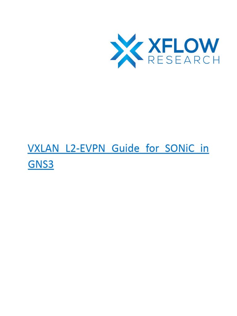 SONiC VXLAN L2-EVPN in GNS3 Guide | PDF | Computer Network | Internet ...