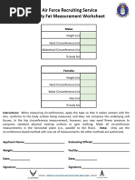 DA 5501 - Body Fat Content Worksheet (Female) | PDF | Waist | Adipose ...