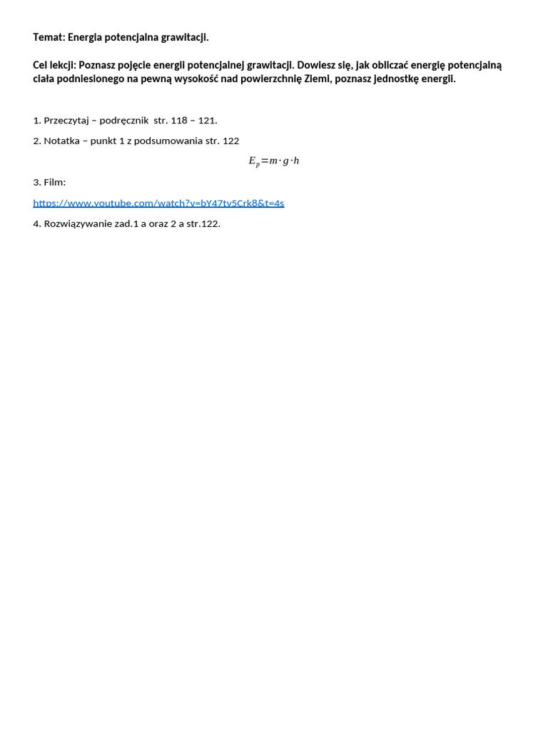 Kl 7 23 energia potencjalna pdf