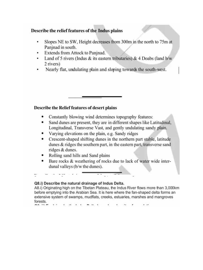 Geography Notes 2059/2 | PDF