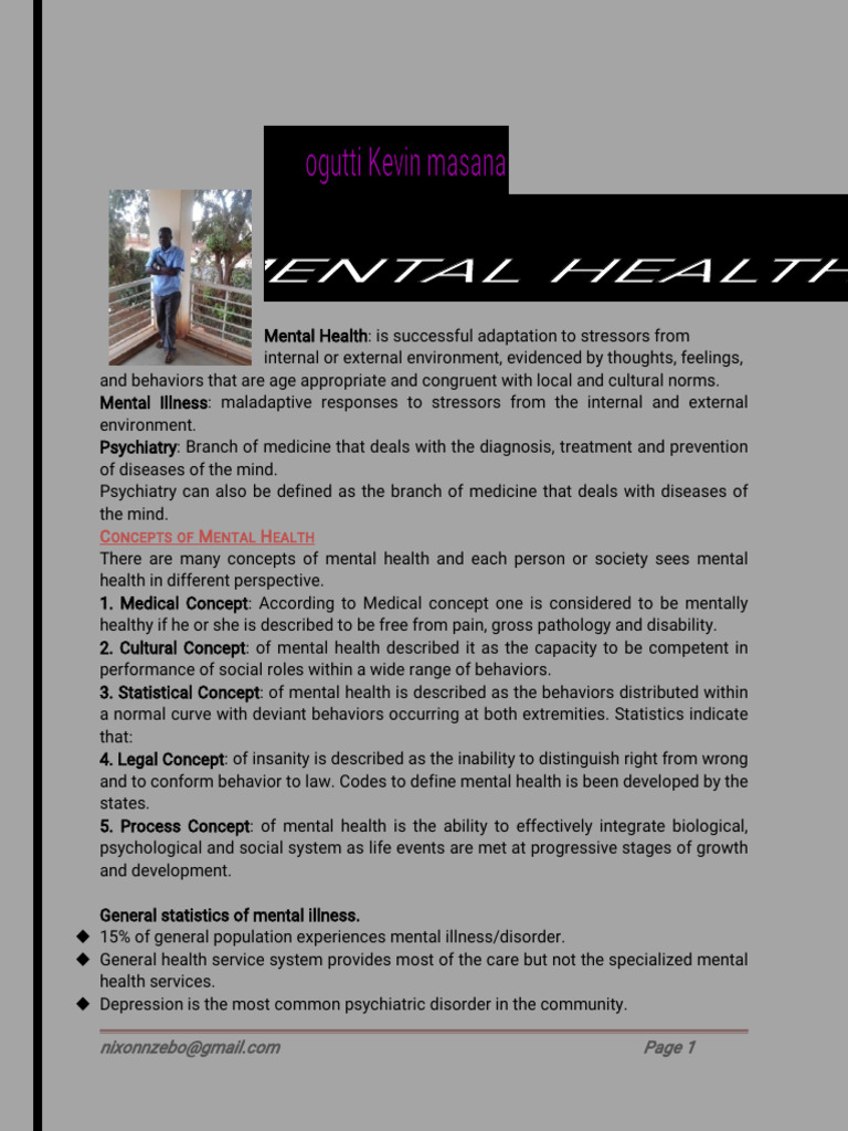 Mental Health | PDF | Mental Disorder | Hallucination