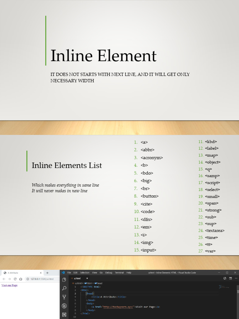 3.Inline Elements | PDF