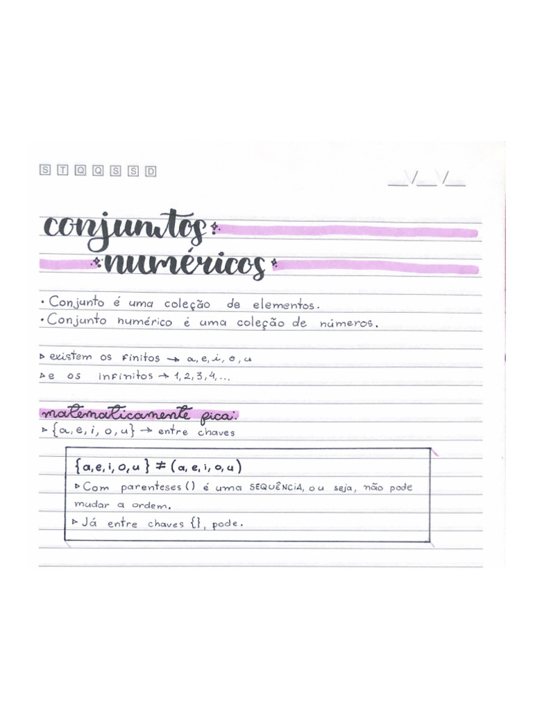 Conjuntos Numéricos Resumo De Matemática Pdf