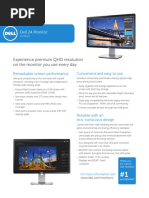 Dell 27 Monitor p2725h Datasheet PDF | PDF | Computer Monitor | Hdmi