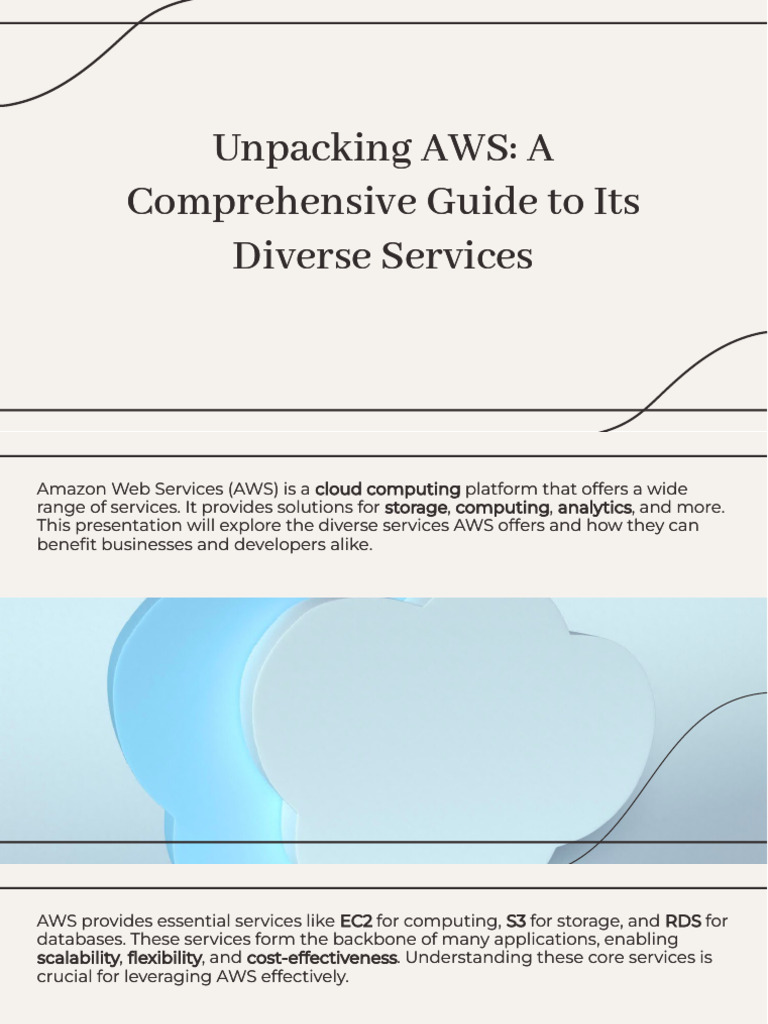 Slidesgo Unpacking Aws A Comprehensive Guide To Its Diverse Services ...