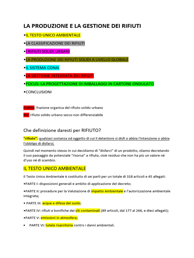 Rifiuti Ambientali | PDF