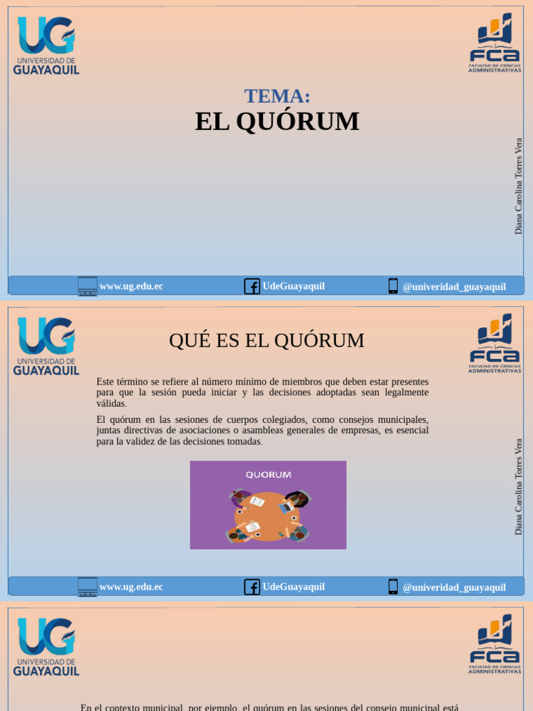 Quórum Mínimo y Legal en Ecuador | PDF | Quórum | Gobierno