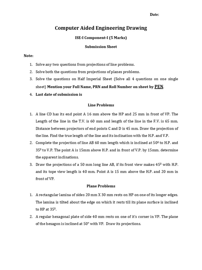 ISE-I Component-I Submission Sheet Q2 Changed | PDF