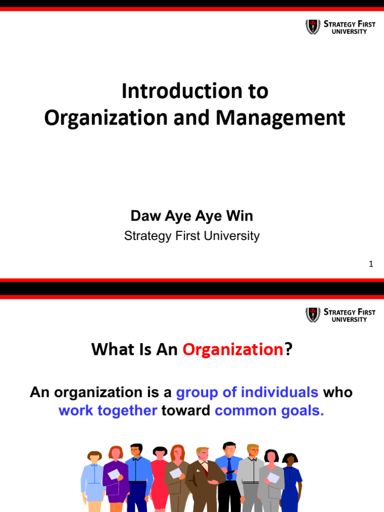 Introduction To Organization and Management | PDF | Motivation ...