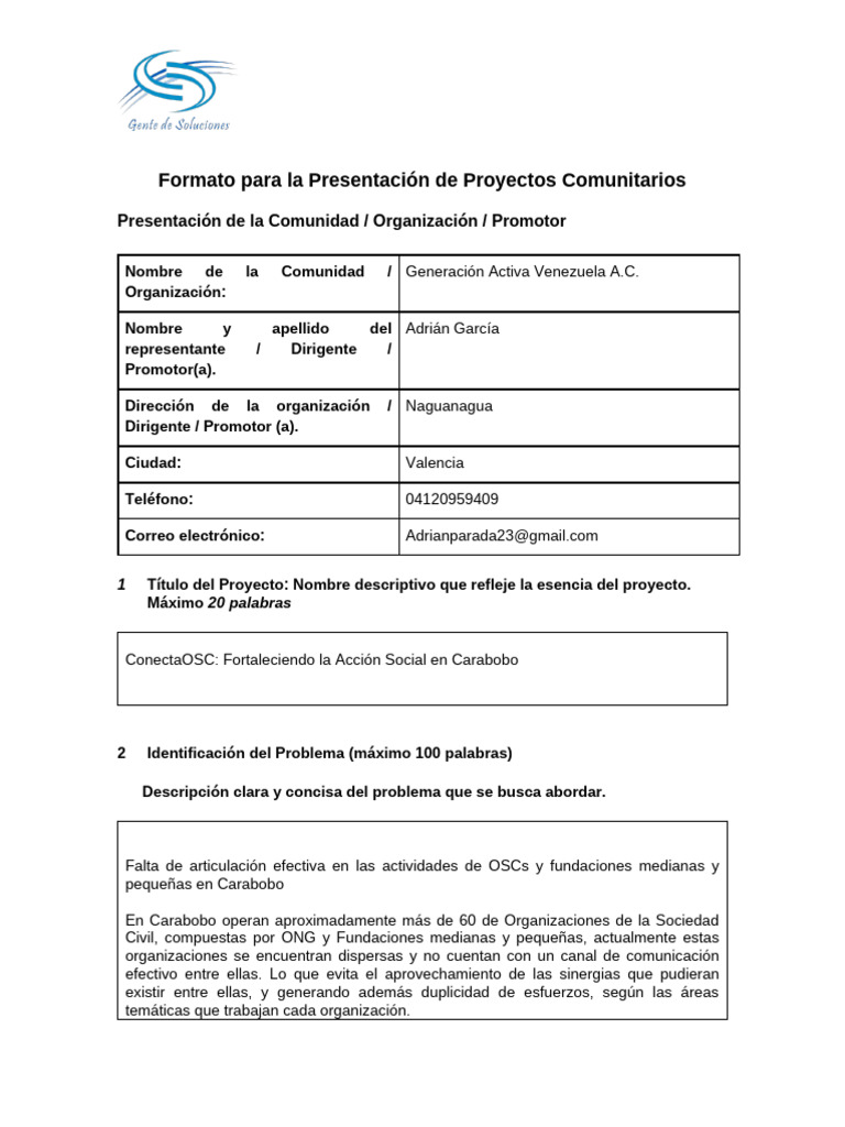 Nuevo Formato - para - La - Presentación - de - Proyectos ...