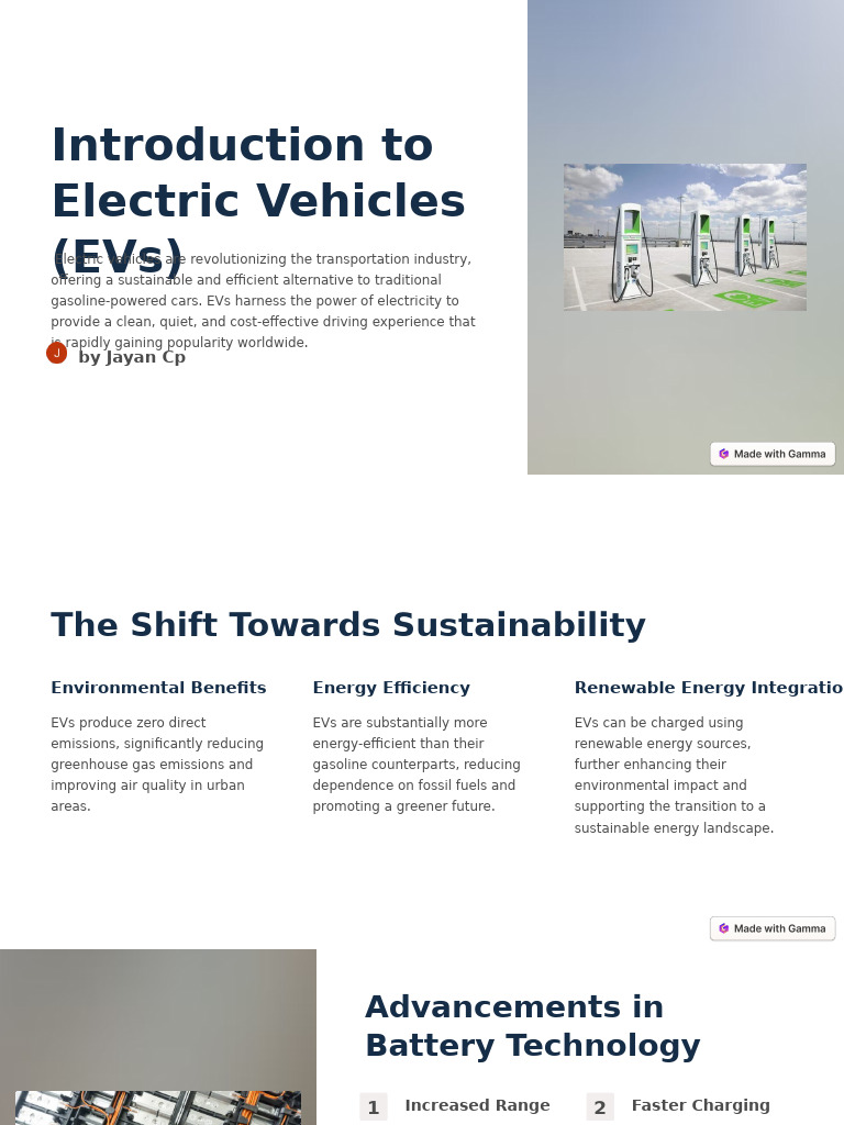 Introduction to Electric Vehicles | PDF | Electric Vehicle ...