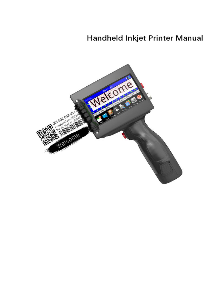 CF-330 Handheld Inkjet Printer Manual | PDF | Printer (Computing ...