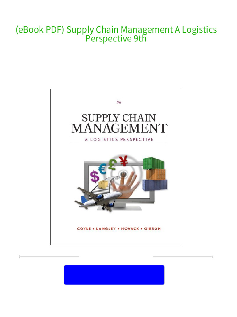 [FREE PDF sample] (eBook PDF) Supply Chain Management A Logistics
