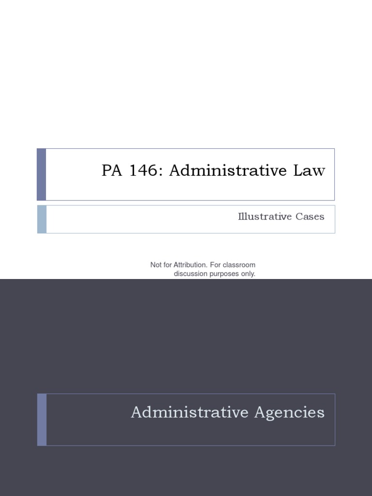 Administrative Law Case Summaries | PDF | Mandamus | Supreme Courts