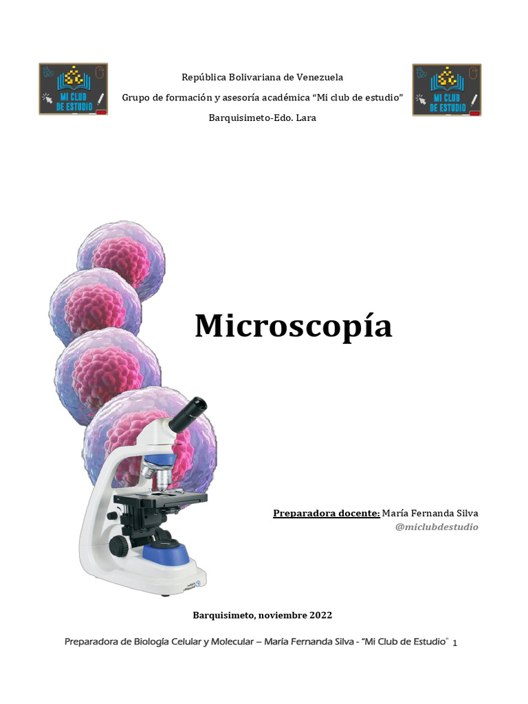 Tipos de Microscopía en Biología Celular | PDF | Espectro ...
