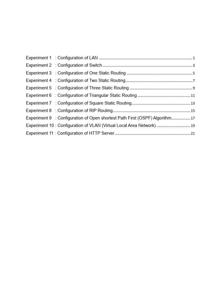 Computer Networks Lab Report PDF Computer Network Routing