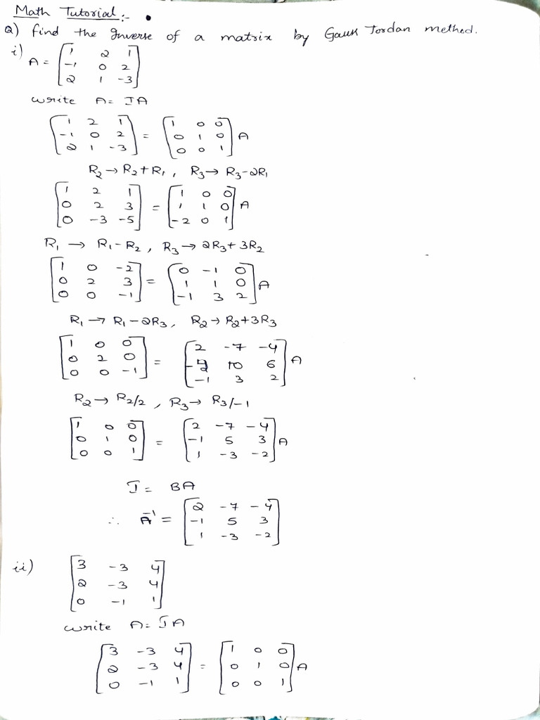 Matrices 2 | PDF