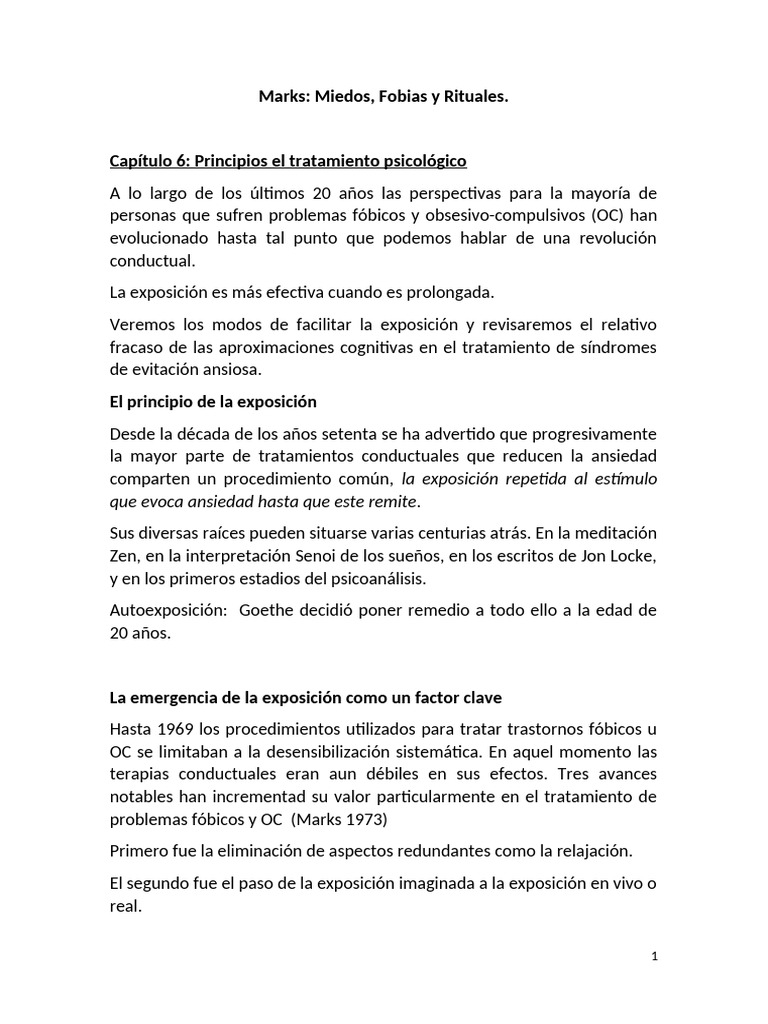 Tratamiento de Hodofobia y Fobias Raras | PDF | Fobia | Ansiedad
