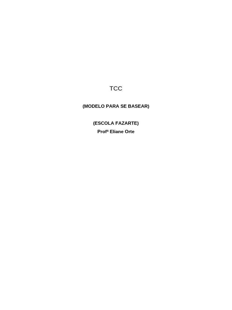 TCC Modelo - Completo | PDF | Economia | Brasil