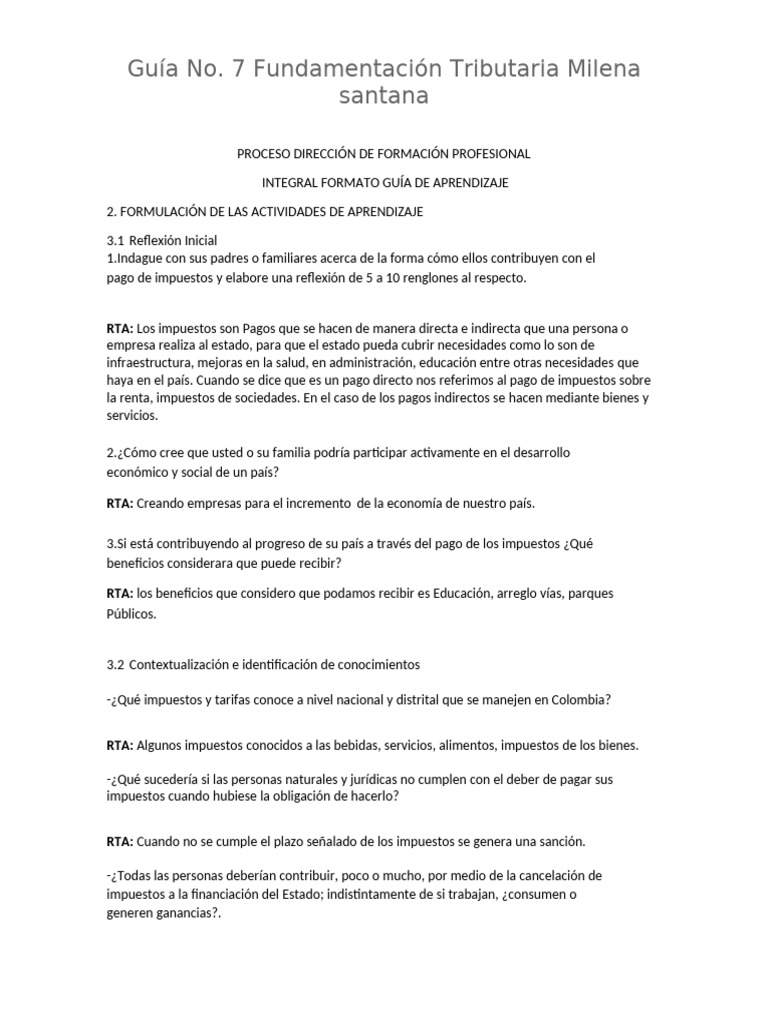 Guia 7 | PDF | Impuestos | Impuesto al valor agregado