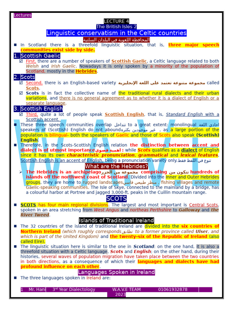 The British Isles 2 | PDF | English Language | Scots Language