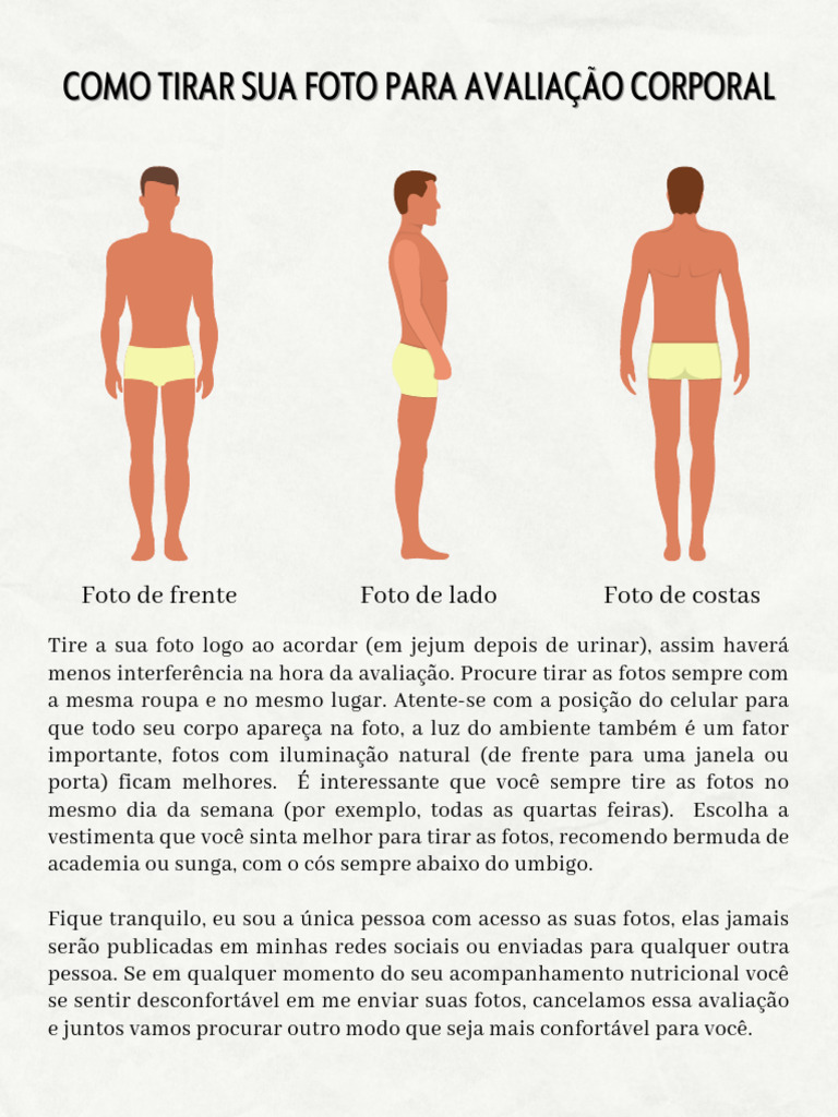 Guia de Fotos para Avaliação Corporal | PDF | Autoajuda