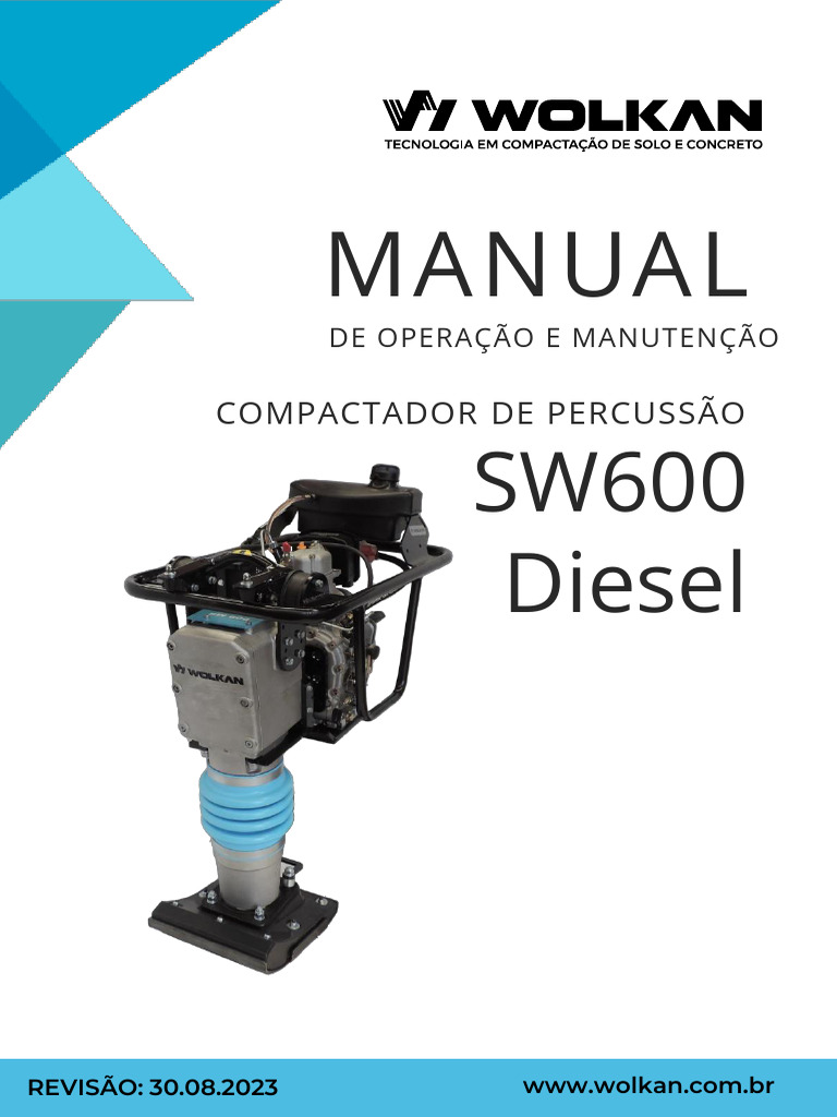 Manual do Compactador SW600 Diesel | PDF | Motores | Diesel