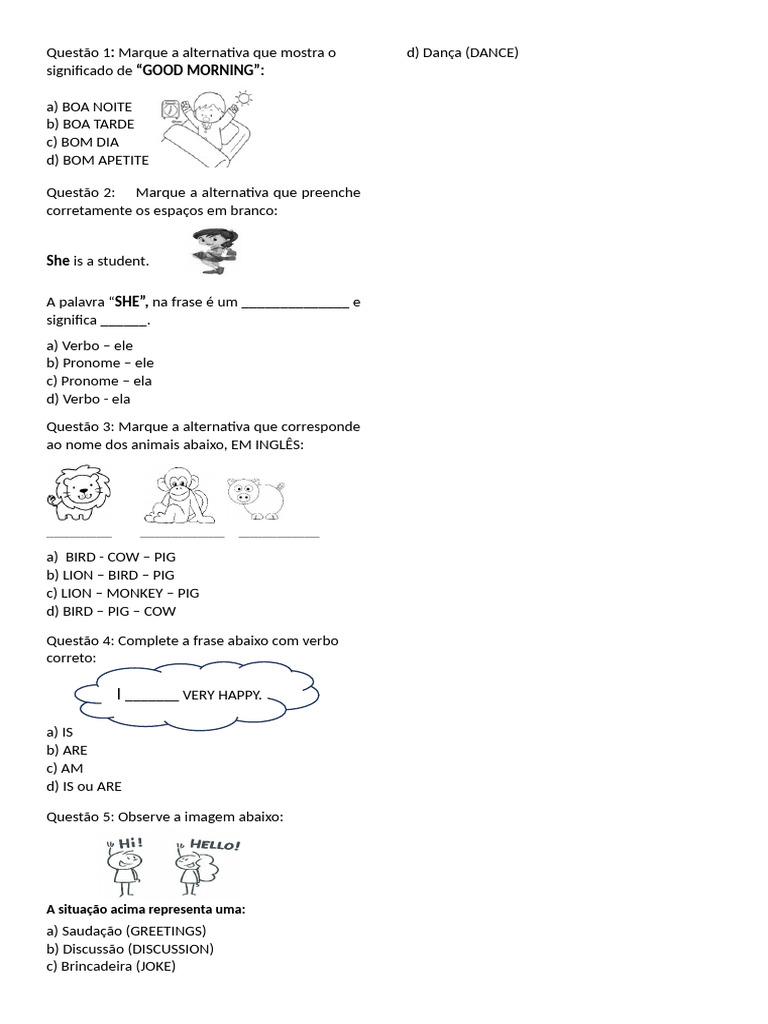 Ingles 6 Ano A | PDF | Artes Linguísticas e Disciplina