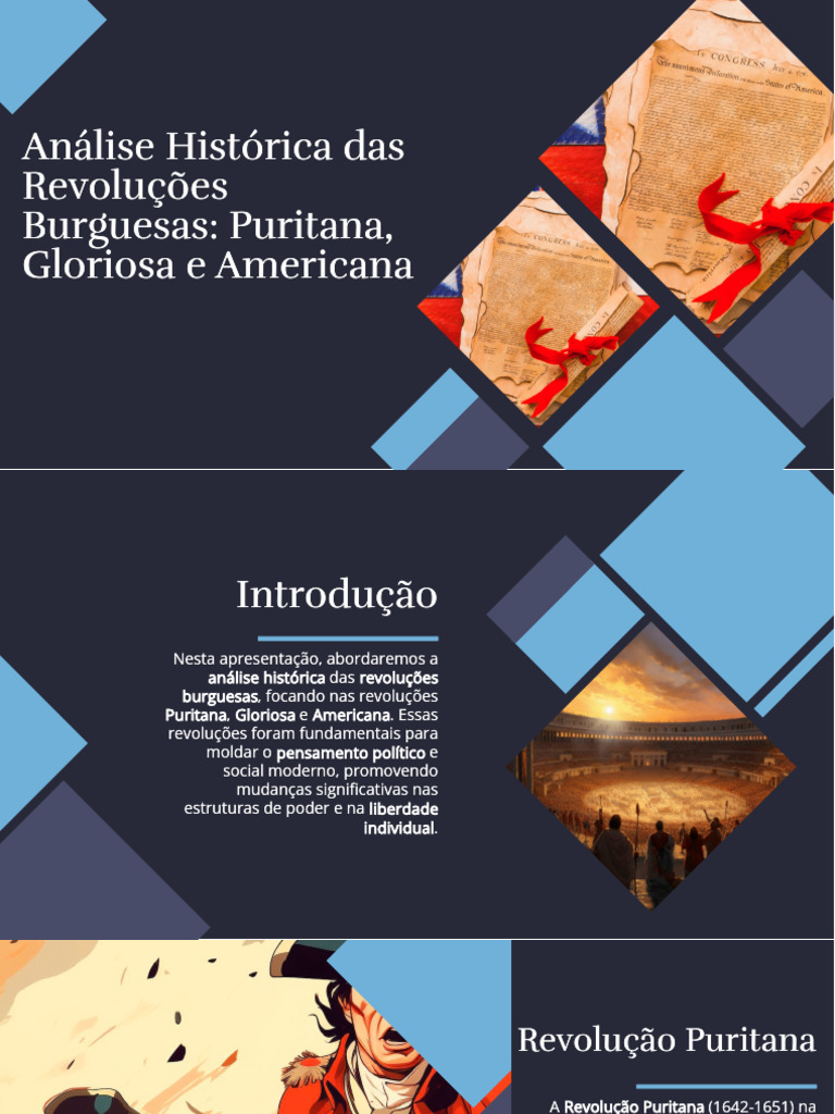 Revoluções Burguesas: Puritana, Gloriosa e Americana | PDF | Revoluções ...