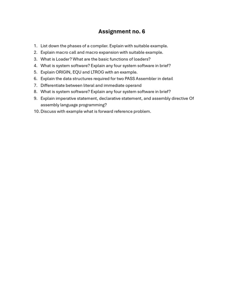 Assignment No.6 | PDF