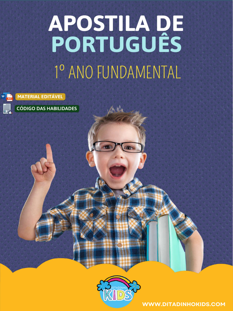 Apostila de Português 1º Ano Fundamental | PDF | Alfabetização | Fonema