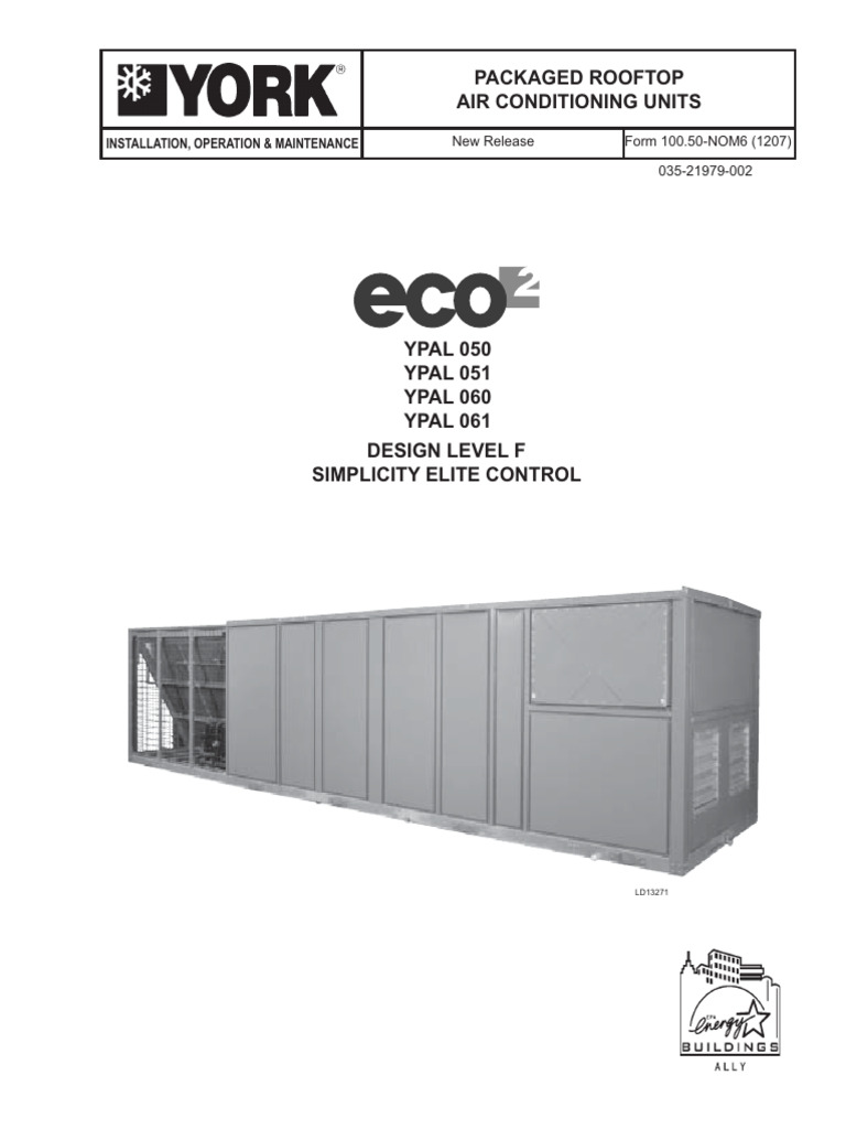 Rooftop AC Units Installation Guide | PDF | Thermostat | Manufactured Goods