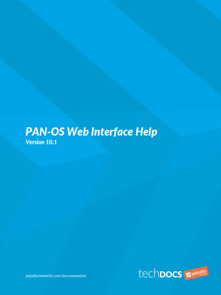 Pan Os Web Interface Help | PDF | Computer Network | Router (Computing)