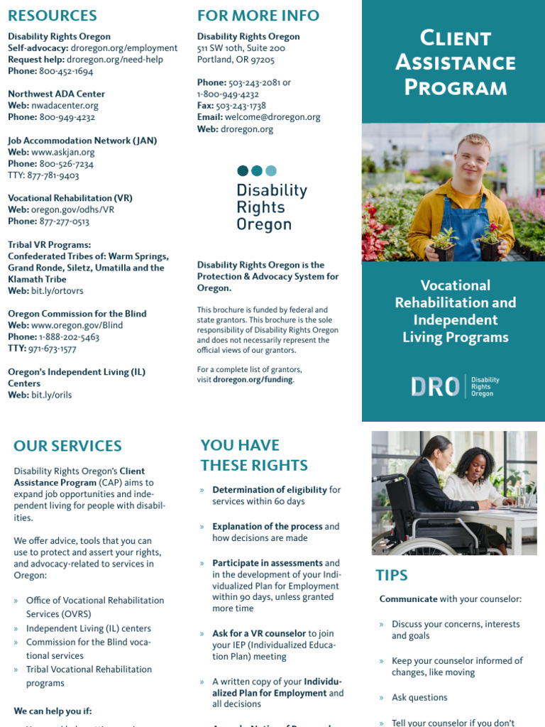 CAP+brochure REGULAR 2024 | PDF | Disability