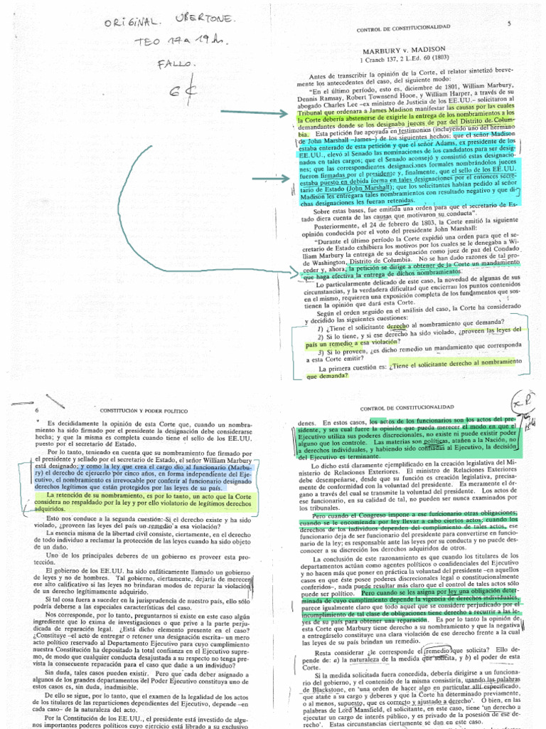 Marbury v Madison | PDF