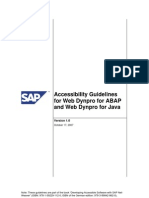 Accessibility Guideline WebDynpro External Version
