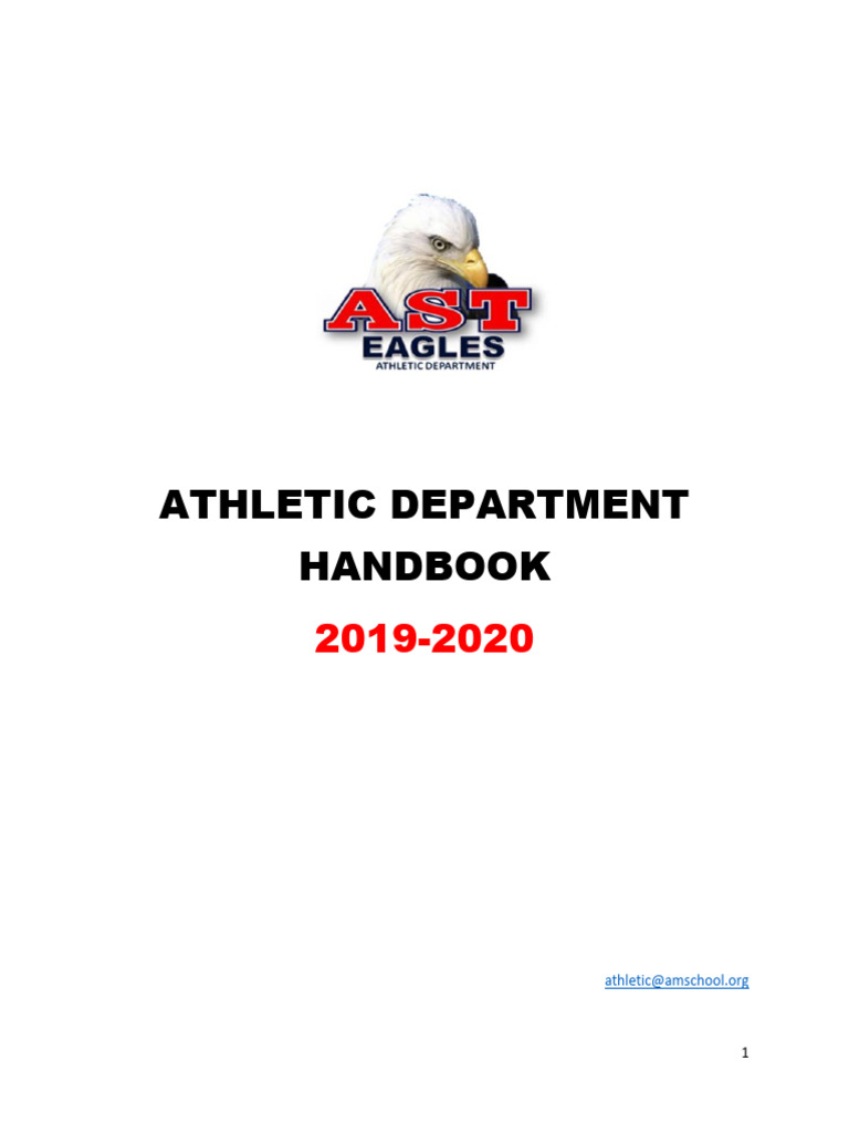 Athletic Department Handbook 2019-2020 | PDF | Sports | Insurance