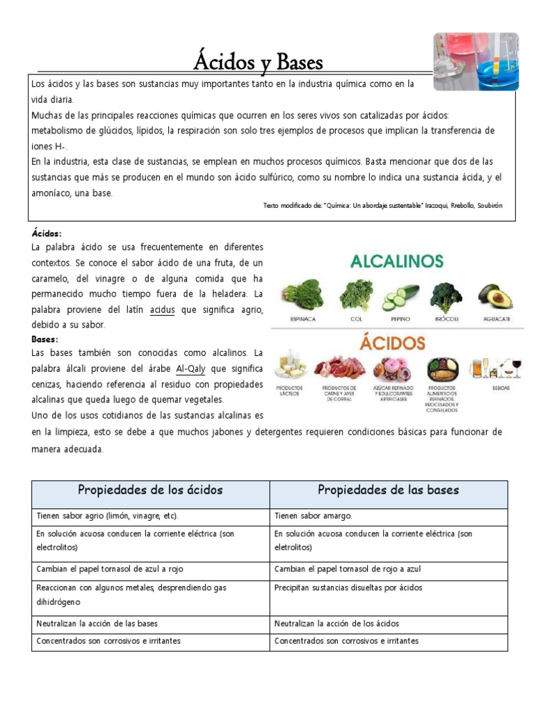 Ácidos y Bases Teorías 2024 | PDF | Ácido | Ph