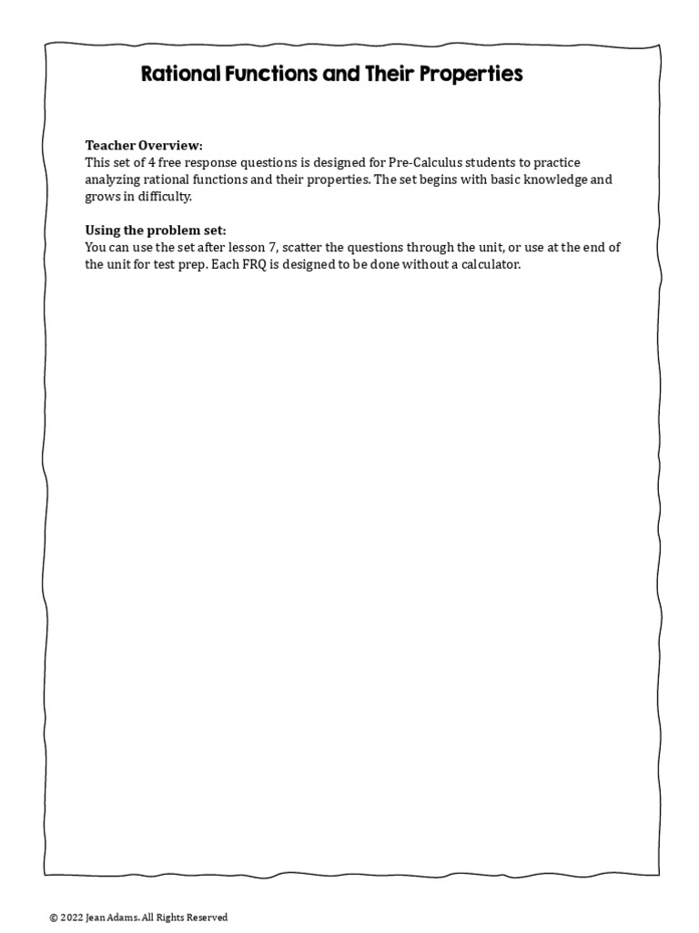 1 7 c rational function frq set key 2 pdf function mathematics