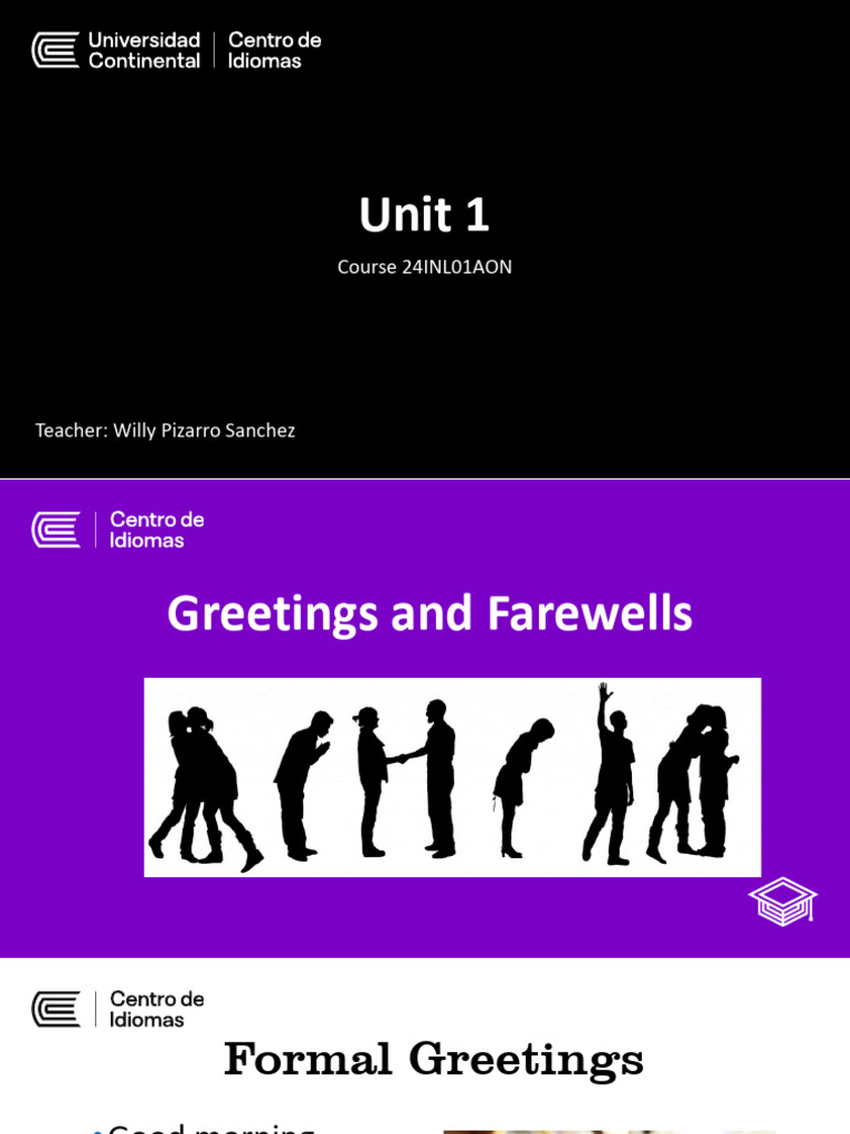 Course I Greetings | PDF