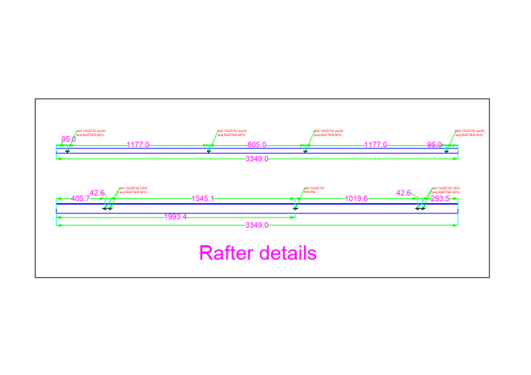 3x2 Table at 20 Degree Rafter Details | PDF | Technology & Engineering