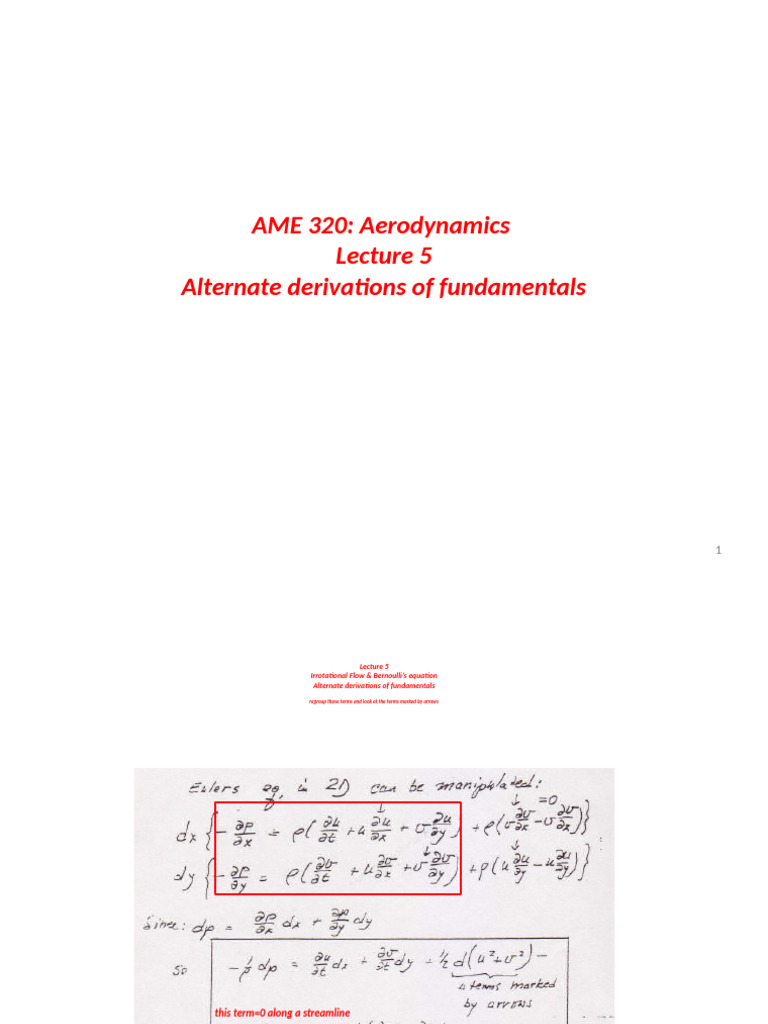 Irrotational Flow in Aerodynamics | PDF | Fluid Dynamics | Force