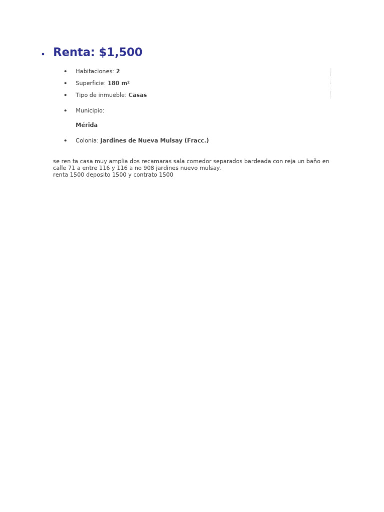 Casa Mulsay | PDF
