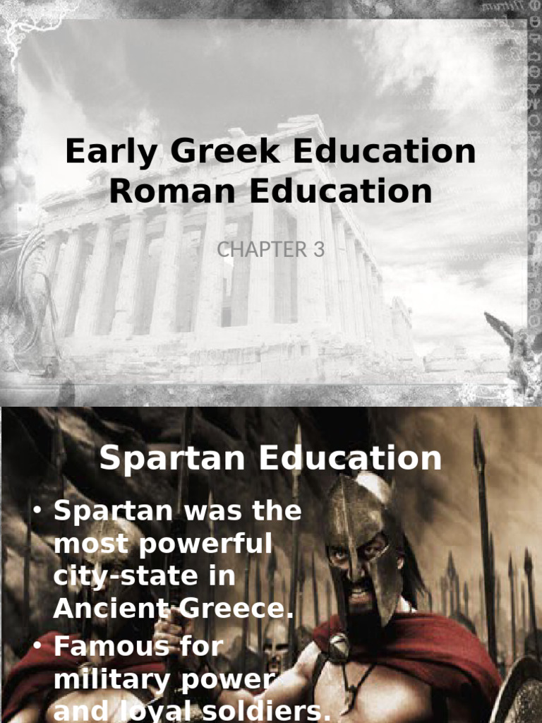 CHAPTER 1.4 Greek and Roman Education | PDF | Roman Empire | Ancient Greece