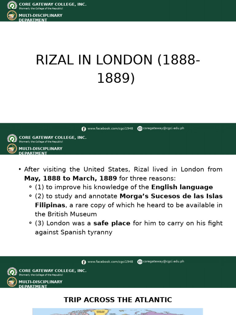 Chpater 13 Rizal in London (1888-1889) | PDF | Philippines