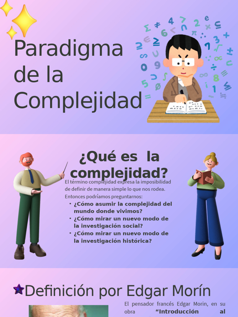 Paradigma de La Complejidad | PDF | Complejidad | Pensamiento sistémico