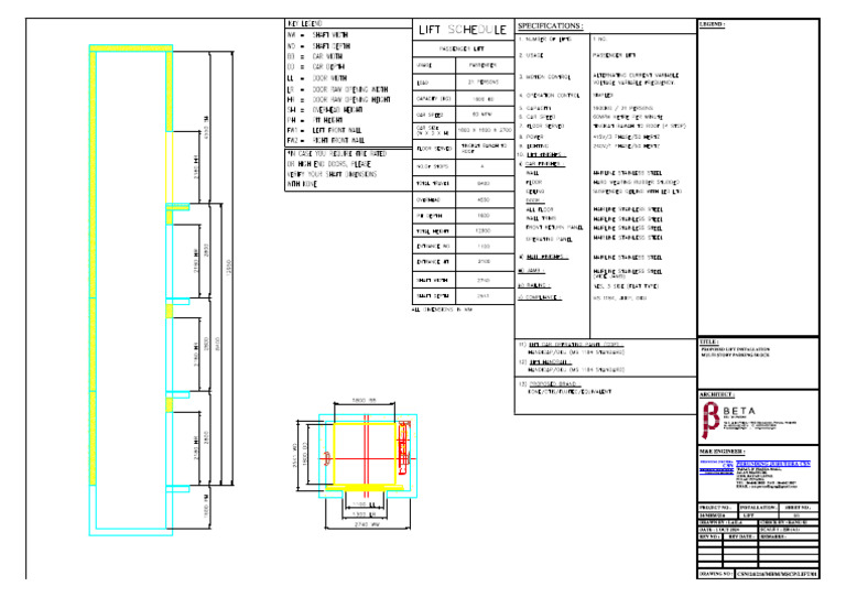 Lift - MSCP | PDF