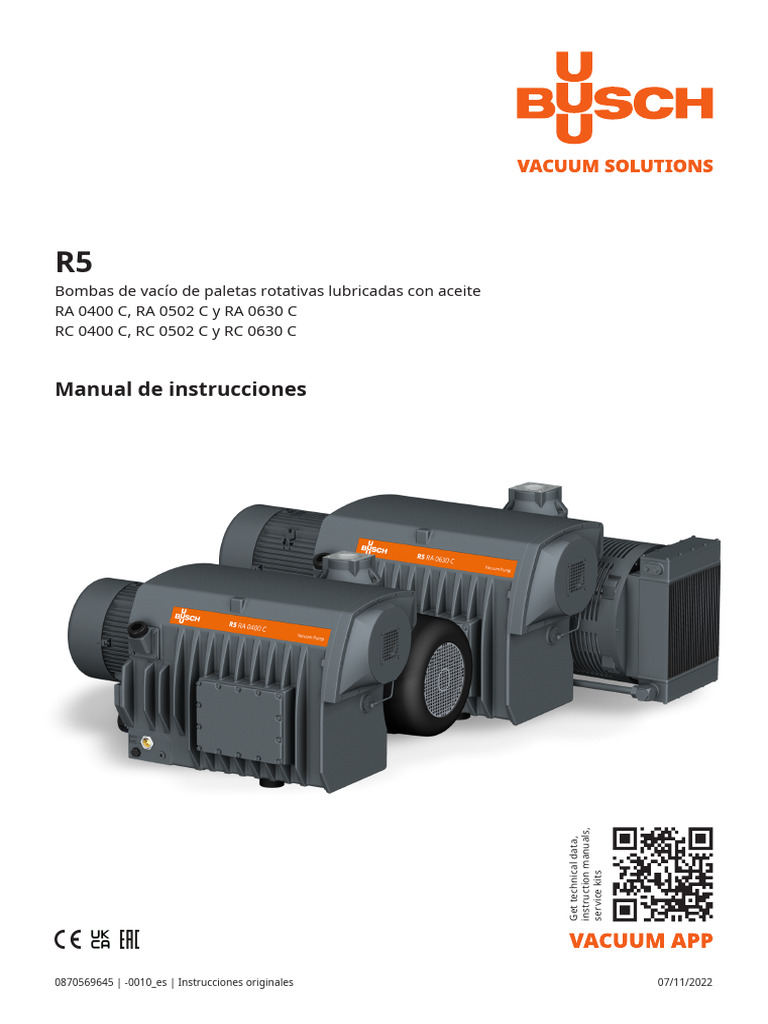 Instruction Manual R5 RA RC 0400-0630 C_ES_es | PDF | Agua | Refrigeración