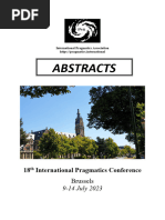 Abstracts Book | PDF | Communication | Linguistics